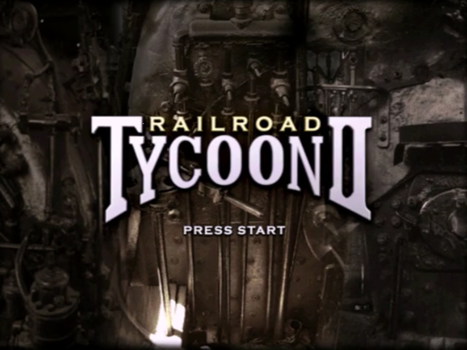 Railroad Tycoon II Gold Edition title screen for Sega Dreamcast